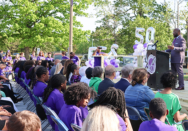 Ella Fitzgerald Middle School celebrates 50th school year on namesake's birthday