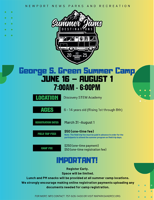 George S. Green Summer Camp, June 16-August 1